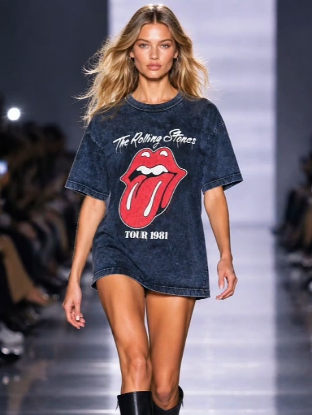 📣Authentic Vintage 1981🎶 Rolling Stones👅 North American Concert Tour T Small